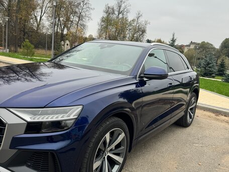 2018 Audi Q8 50 TDI I (4M), синий, 6000000 рублей, вид 1