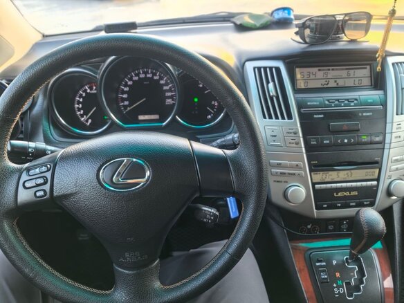 2008 Lexus RX 350 II Рестайлинг, голубой, 1450000 рублей - вид 9