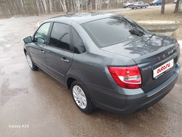2024 Lada (ВАЗ) Granta I Рестайлинг, серый, 810000 рублей - вид 6