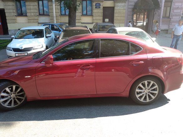 2008 Lexus IS 250 II, пурпурный - вид 2