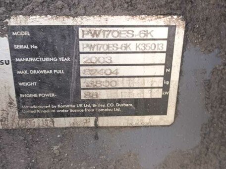 2003 Komatsu PW170, жёлтый, 4800000 рублей, вид 2