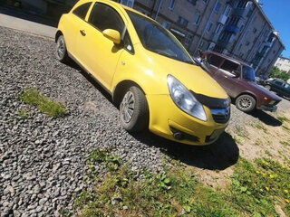 2008 Opel Corsa D, жёлтый, 220000 рублей, вид 1