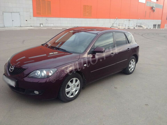 2007 Mazda 3 I (BK) Рестайлинг, красный - вид 2