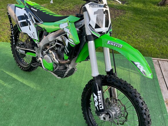 2017 Kawasaki KX 450, зелёный, 450000 рублей - вид 2