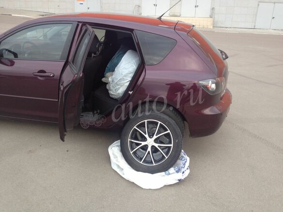 2007 Mazda 3 I (BK) Рестайлинг, красный - вид 6