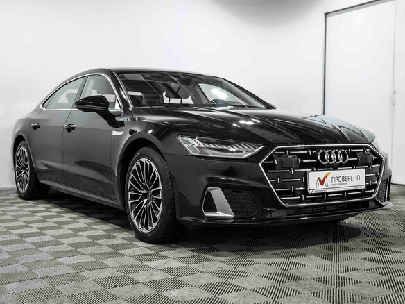 2024 Audi A7 L 45 TFSI II (4K), чёрный - вид 4
