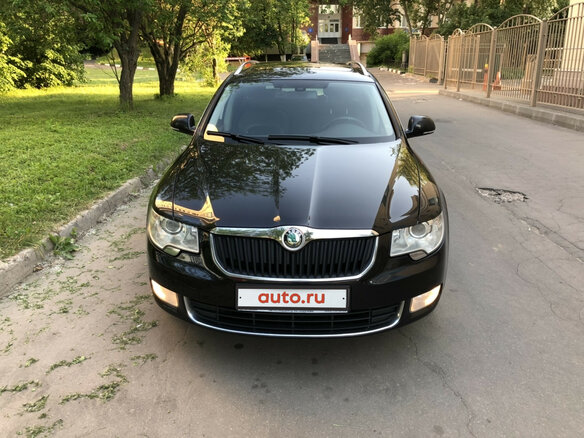 2012 Skoda Superb II, чёрный - вид 2