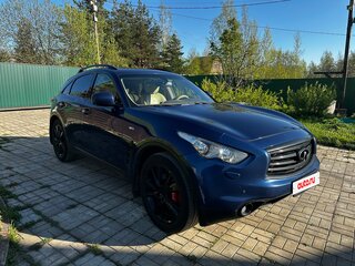 2013 Infiniti FX37 II (S51) Рестайлинг, синий, 1850000 рублей, вид 2