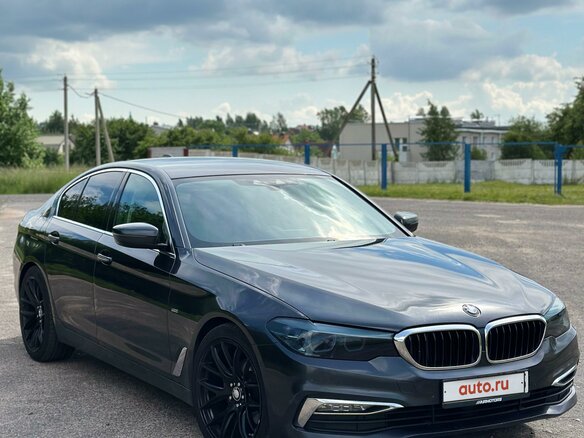 2017 BMW 5 серии 520d VII (G30/G31/G38), чёрный, 2667405 рублей - вид 2