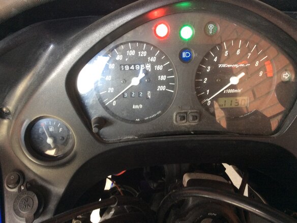 2001 Honda XL650V Transalp, синий - вид 2