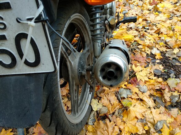 2009 Yamaha YBR125, синий - вид 4