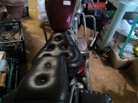 1995 Yamaha XV400 Virago, красный, 330000 рублей, вид 1