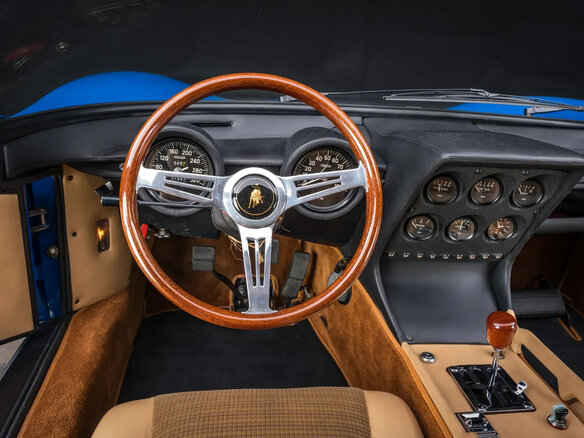 1967 Lamborghini Miura, синий - вид 18