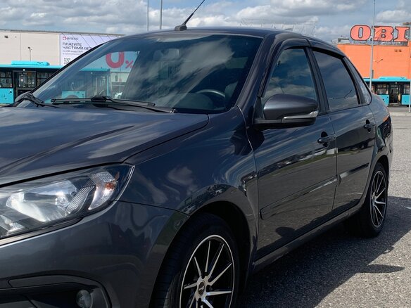 2021 Lada (ВАЗ) Granta I Рестайлинг, серый, 600000 рублей - вид 7