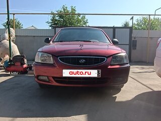 2005 Hyundai Accent ТагАЗ II, красный, 450000 рублей, вид 1
