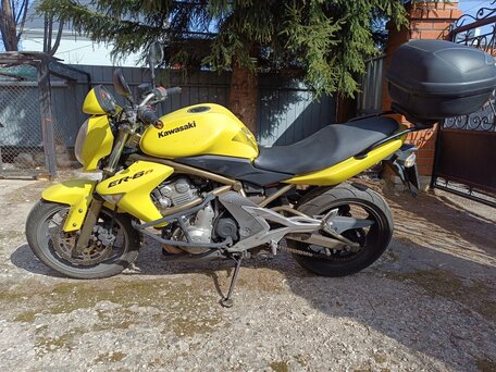 2006 Kawasaki ER-6N, жёлтый, 370000 рублей, вид 2
