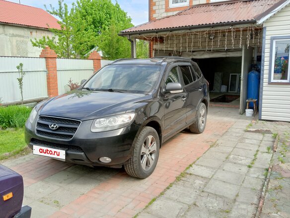 2008 Hyundai Santa Fe II, чёрный, 1250000 рублей - вид 2