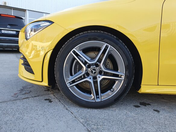 2019 Mercedes-Benz CLA, жёлтый - вид 6