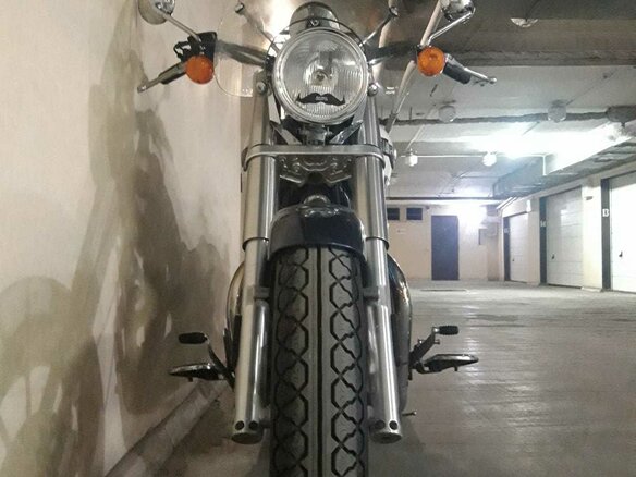 2007 Triumph America, синий - вид 4