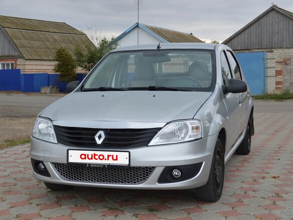 2012 Renault Logan I Рестайлинг, серый, 295500 рублей
