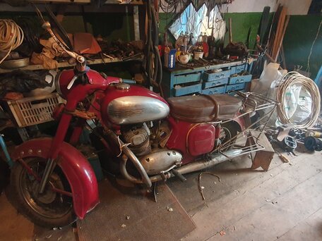1969 Jawa 350/360, пурпурный, 420000 рублей, вид 3