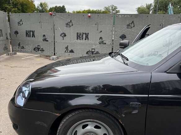 2008 Lada (ВАЗ) Priora I, чёрный, 280000 рублей - вид 9
