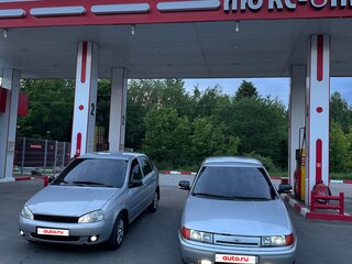 2008 Lada (ВАЗ) Kalina I, серебристый, 350000 рублей, вид 2
