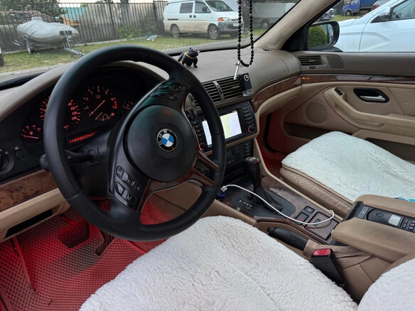 2001 BMW 5 серии 525i IV (E39) Рестайлинг, чёрный, 950000 рублей - вид 6