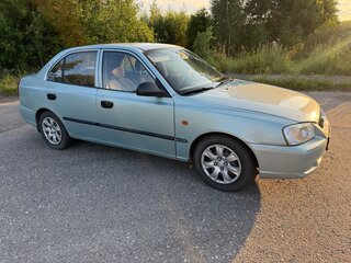 2008 Hyundai Accent ТагАЗ II, голубой, 370000 рублей, вид 3