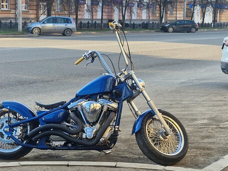 2001 Yamaha XV 1600 Road Star, синий, 480000 рублей, вид 1