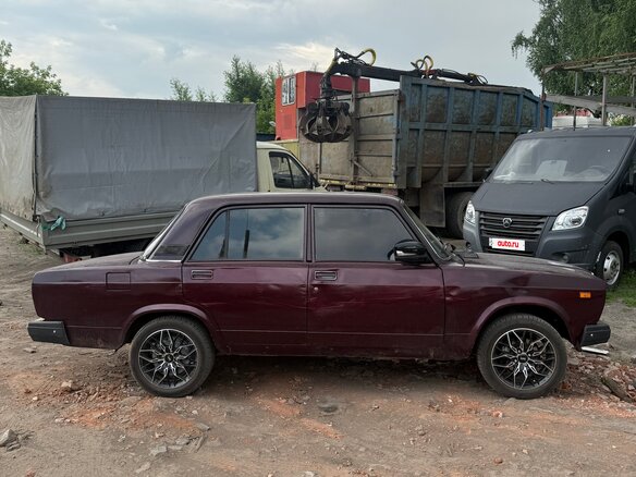 2007 Lada (ВАЗ) 2107, пурпурный, 90000 рублей - вид 2