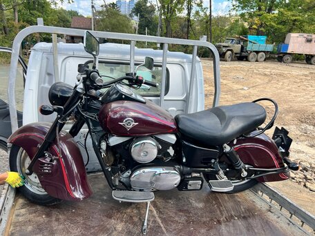 1999 Kawasaki VN1500 Vulcan, пурпурный, 440000 рублей, вид 2
