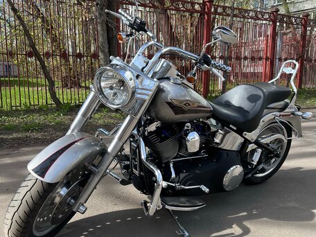2007 Harley-Davidson Fat Boy, серебристый, 775000 рублей, вид 1