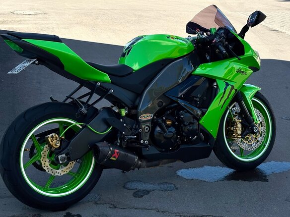 2007 Kawasaki ZX-10R Ninja, зелёный, 735000 рублей - вид 22