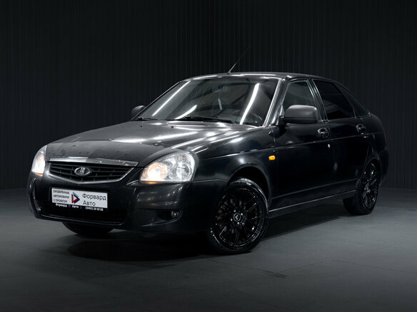 2012 Lada (ВАЗ) Priora I, чёрный - вид 2
