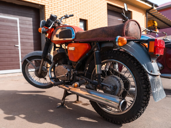 1989 Jawa 350/638, оранжевый, 70000 рублей - вид 6