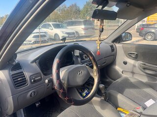2007 Hyundai Accent ТагАЗ II, чёрный, 349999 рублей, вид 4