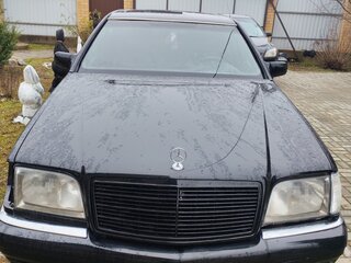 1994 Mercedes-Benz S-Класс 320 Long III (W140) Рестайлинг, чёрный, 600000 рублей, вид 1