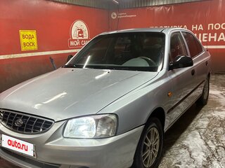 2010 Hyundai Accent ТагАЗ II, серебристый, 320000 рублей, вид 5