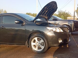 2012 Toyota Corolla X (E140, E150) Рестайлинг, чёрный, 1200000 рублей, вид 2