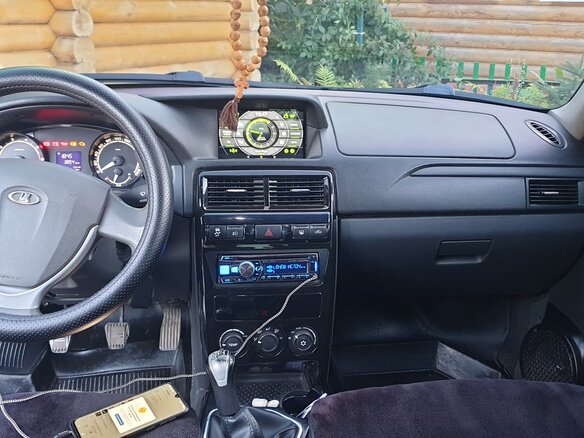 2014 Lada (ВАЗ) Priora I Рестайлинг, чёрный, 585000 рублей - вид 12