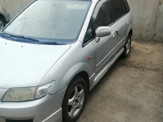 2001 Mazda Premacy I (CP), серебристый, 290000 рублей, вид 2