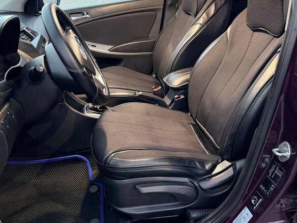 2011 Hyundai Solaris I, фиолетовый, 750000 рублей - вид 6