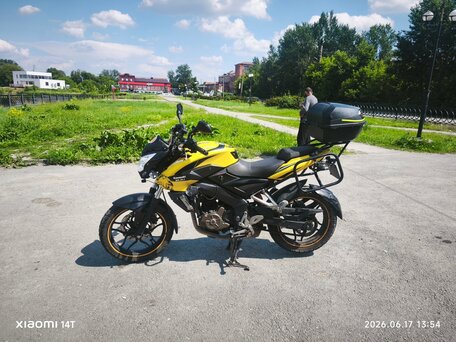 2014 Bajaj Pulsar NS 200, жёлтый, 180000 рублей, вид 1
