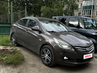 2014 Hyundai Solaris I Рестайлинг, коричневый, 720000 рублей, вид 3