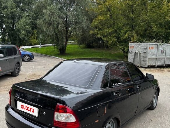 2008 Lada (ВАЗ) Priora I, чёрный, 280000 рублей - вид 5