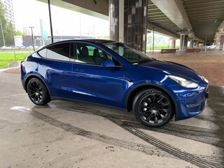 2021 Tesla Model Y Long Range Dual Motor I, синий, 4140000 рублей, вид 3