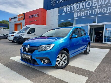 2018 Renault Sandero II Рестайлинг, синий, 1170000 рублей, вид 3