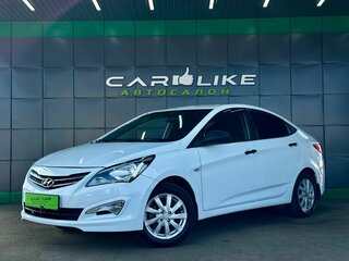 2016 Hyundai Solaris I Рестайлинг, белый, 599000 рублей, вид 2