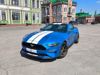 2018 Ford Mustang VI Рестайлинг, голубой, 4000000 рублей, вид 3